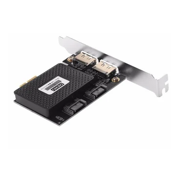 PCI Express PCI-E 1X to 2 ESATA +2 SATA3 Expansion riser card Controller Card Adapter for Windows XP Win 7 Linux Vista
PCI Express PCI-E 1X to 2 ESATA +2 SATA3 Expansion riser card Controller Card Adapter for Windows XP Win 7 Linux Vista