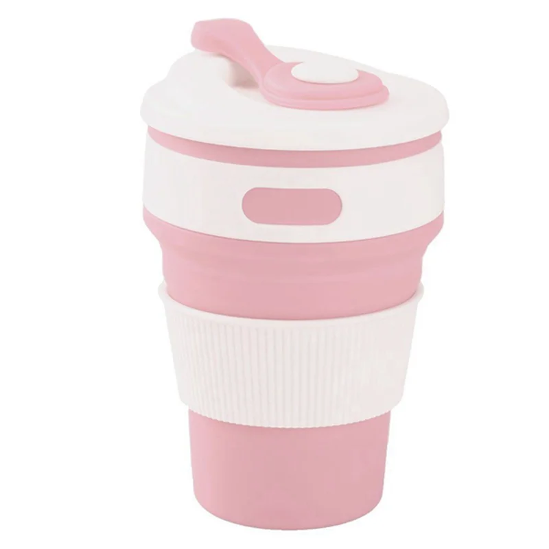 Collapsible cup Silicone Travel Mug Leak Proof Coffee Folded Cup Gift Mug 350ml Outdoor Camping Hiking Pink
Collapsible cup Silicone Travel Mug Leak Proof Coffee Folded Cup Gift Mug 350ml Outdoor Camping Hiking Pink