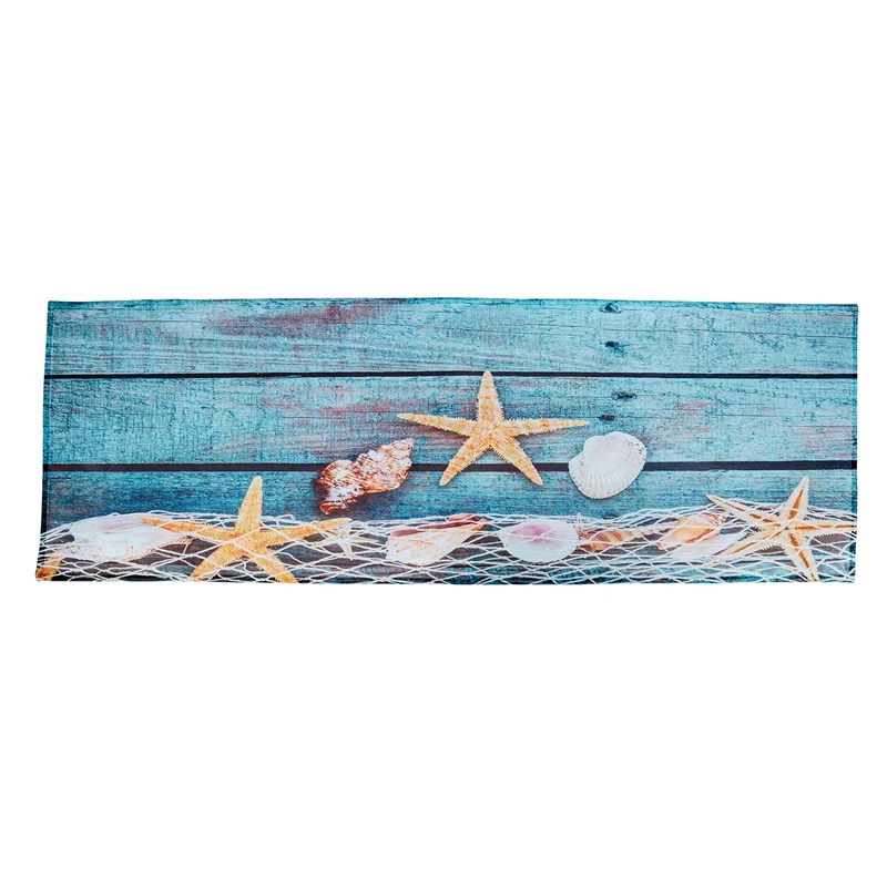 Retro Blue Wood Flooring Fishing Net Conch Shells Starfish Nautical Non-Slip Decorative Bath Mats Rugs For Bathroom Shower Acc
Retro Blue Wood Flooring Fishing Net Conch Shells Starfish Nautical Non-Slip Decorative Bath Mats Rugs For Bathroom Shower Acc
