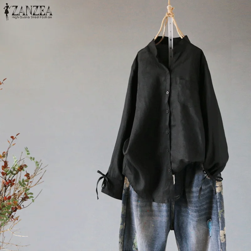 ZANZEA 2019 Women Casual Button Down Shirts Vintage Linen Blouse Female Long Sleeve OL Work Blusas Chemise Femme Top Plus Size
ZANZEA 2019 Women Casual Button Down Shirts Vintage Linen Blouse Female Long Sleeve OL Work Blusas Chemise Femme Top Plus Size