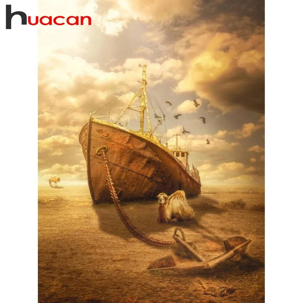 Huacan Diamond Painting Full Square Drill Desert Scenery Diamond Embroidery Sale Boat Rhinestone Mosaic Cross Stitch Handicraft
Huacan Diamond Painting Full Square Drill Desert Scenery Diamond Embroidery Sale Boat Rhinestone Mosaic Cross Stitch Handicraft