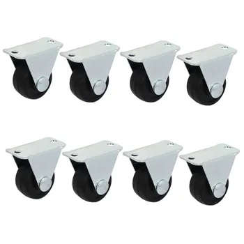 1-inch Dia Rubber Single Wheel Rigid Non-Swivel Top Plate Fixed Casters 8pcs
1-inch Dia Rubber Single Wheel Rigid Non-Swivel Top Plate Fixed Casters 8pcs