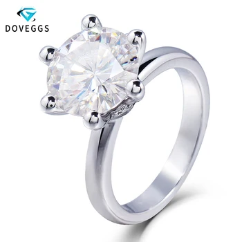 DovEggs 14K 585 White Gold 3ct Diameter 9mm F Color Moissanite Diamond Engagement Ring for Women Wedding Gift with Accents
DovEggs 14K 585 White Gold 3ct Diameter 9mm F Color Moissanite Diamond Engagement Ring for Women Wedding Gift with Accents