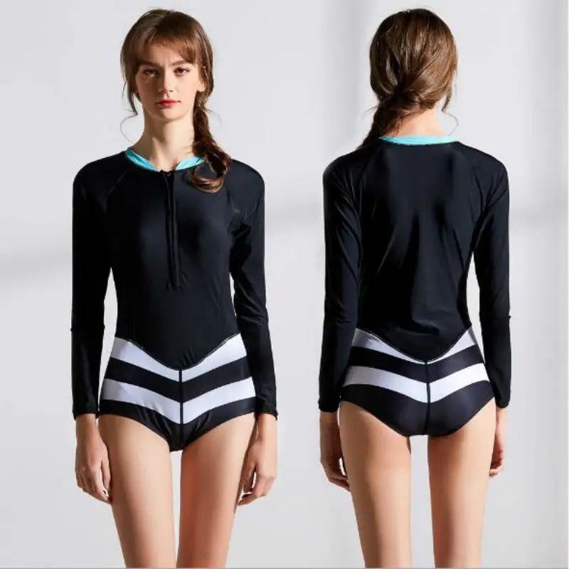 One Piece Swimsuit Long Sleeve Swimwear Women Striped Swimsuit Bathing Suit Retro Swimsuit Vintage One-piece Surfing Swim Suits
One Piece Swimsuit Long Sleeve Swimwear Women Striped Swimsuit Bathing Suit Retro Swimsuit Vintage One-piece Surfing Swim Suits