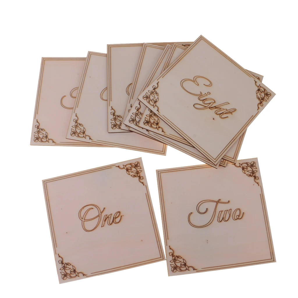 10pcs Wedding Party Table Number Flower Printed Wooden Table Signs Engagement Party Home Decor Supply
10pcs Wedding Party Table Number Flower Printed Wooden Table Signs Engagement Party Home Decor Supply