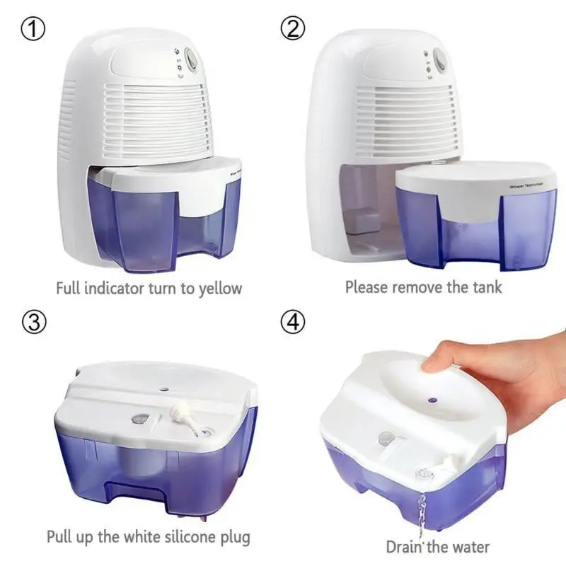 500mL Home Dehumidifier Air Dryer Moisture Absorber Formaldehyde Remover Water Tank For Home Bedroom Kitchen Office
500mL Home Dehumidifier Air Dryer Moisture Absorber Formaldehyde Remover Water Tank For Home Bedroom Kitchen Office