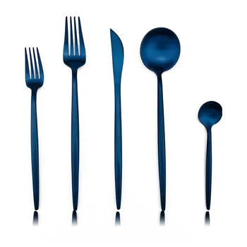 30pcs Colorful Matte Blue Rainbow Dinnerware Cutlery Set Black Forks Knives Teaspoon Set Stainless Steel Tableware Dinner Set
30pcs Colorful Matte Blue Rainbow Dinnerware Cutlery Set Black Forks Knives Teaspoon Set Stainless Steel Tableware Dinner Set