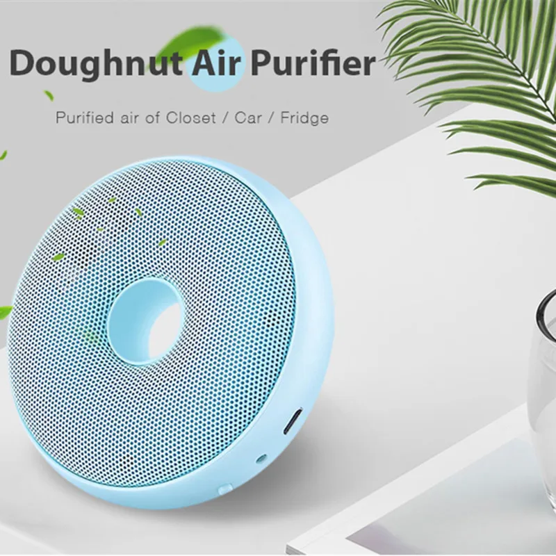 Portable Mini Donut Car Air Purifier Negative Ions Air Cleaner Ionizer Air Freshener Pm2.5 Eliminator USB Recharging For Home
Portable Mini Donut Car Air Purifier Negative Ions Air Cleaner Ionizer Air Freshener Pm2.5 Eliminator USB Recharging For Home