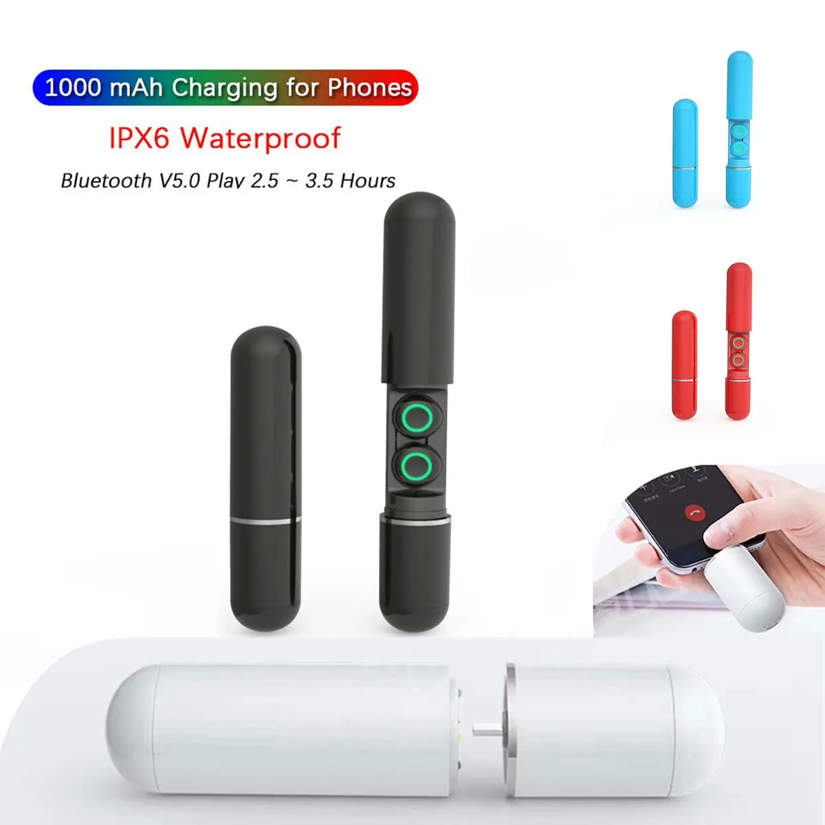 Wireless Bluetooth Touch Earphone Bluetooth 5.0 Protable Charging Bin Touch Control Wireless TWS Earbuds Waterproof Stereo
Wireless Bluetooth Touch Earphone Bluetooth 5.0 Protable Charging Bin Touch Control Wireless TWS Earbuds Waterproof Stereo