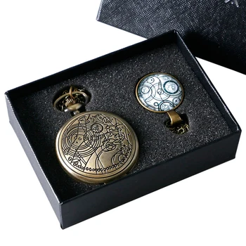 Doctor Who Pocket Watch Gift Set Clock Pendant with Bronze Necklace Chain Vintage Pocket Christmas Present For Men Women
Doctor Who Pocket Watch Gift Set Clock Pendant with Bronze Necklace Chain Vintage Pocket Christmas Present For Men Women