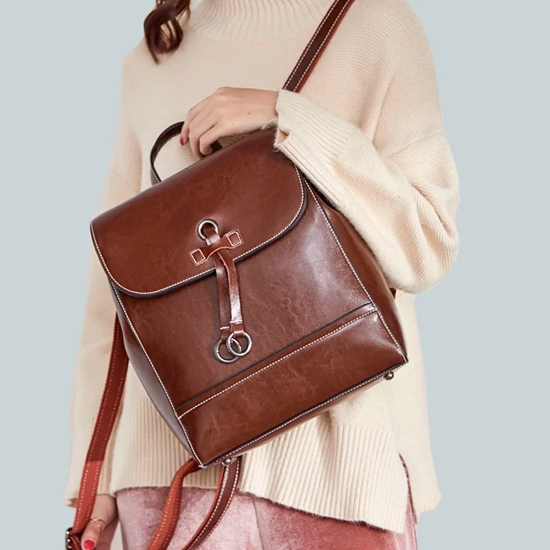 Kajie Luxury Genuine Leather Ladies Shoulder Bag Backpack Women Bagpack Mochila Mujer Female Backpack School Bag Pack Rucksack
Kajie Luxury Genuine Leather Ladies Shoulder Bag Backpack Women Bagpack Mochila Mujer Female Backpack School Bag Pack Rucksack