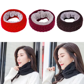 Women Warmer Cowl Collar Circle Velvet Bib Solid Chunky Cable O Ring Knitted Wool Scarf Modis Neck Winter Warm Sjaal Snood
Women Warmer Cowl Collar Circle Velvet Bib Solid Chunky Cable O Ring Knitted Wool Scarf Modis Neck Winter Warm Sjaal Snood