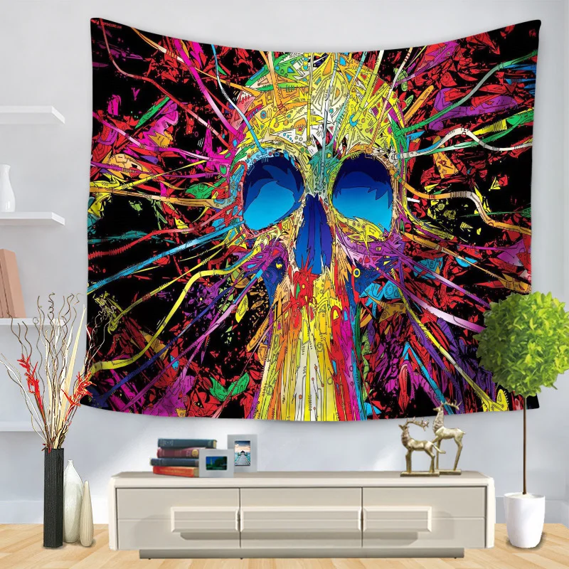 Skull Tapestry Hippie Exotic Printed Tapestry Polyester Mandala Wall Hanging Gobelin Home Decor 130x150 150x200cm
Skull Tapestry Hippie Exotic Printed Tapestry Polyester Mandala Wall Hanging Gobelin Home Decor 130x150 150x200cm