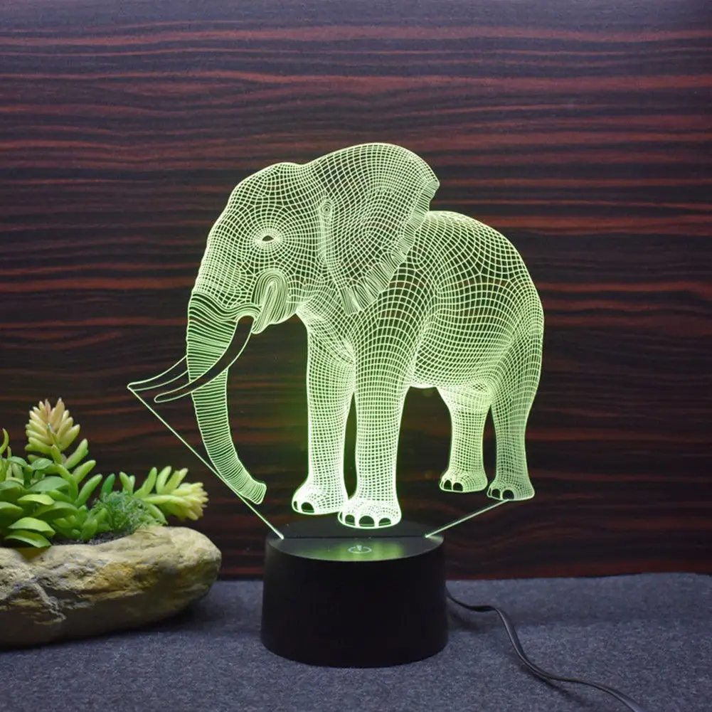 3D Magic Touch Elephant Night Light Colorful Changing LED Table Lamp Gift Living Room Bar Decor Lights
3D Magic Touch Elephant Night Light Colorful Changing LED Table Lamp Gift Living Room Bar Decor Lights