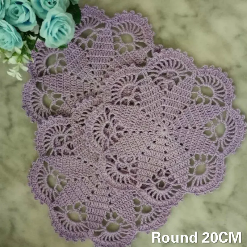 20CM Round Handmade Crochet Christmas Placemats Hollow Tablecloth Dining Doily Mug Beer Coasters Coffee Mat Insulation Pads Set
20CM Round Handmade Crochet Christmas Placemats Hollow Tablecloth Dining Doily Mug Beer Coasters Coffee Mat Insulation Pads Set