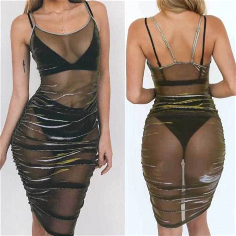 Women's Bandage Dress Bodycon Sleeveless Evening Party Club Short Mini Dress Ladies Sexy Mesh Cover up Dress
Women's Bandage Dress Bodycon Sleeveless Evening Party Club Short Mini Dress Ladies Sexy Mesh Cover up Dress