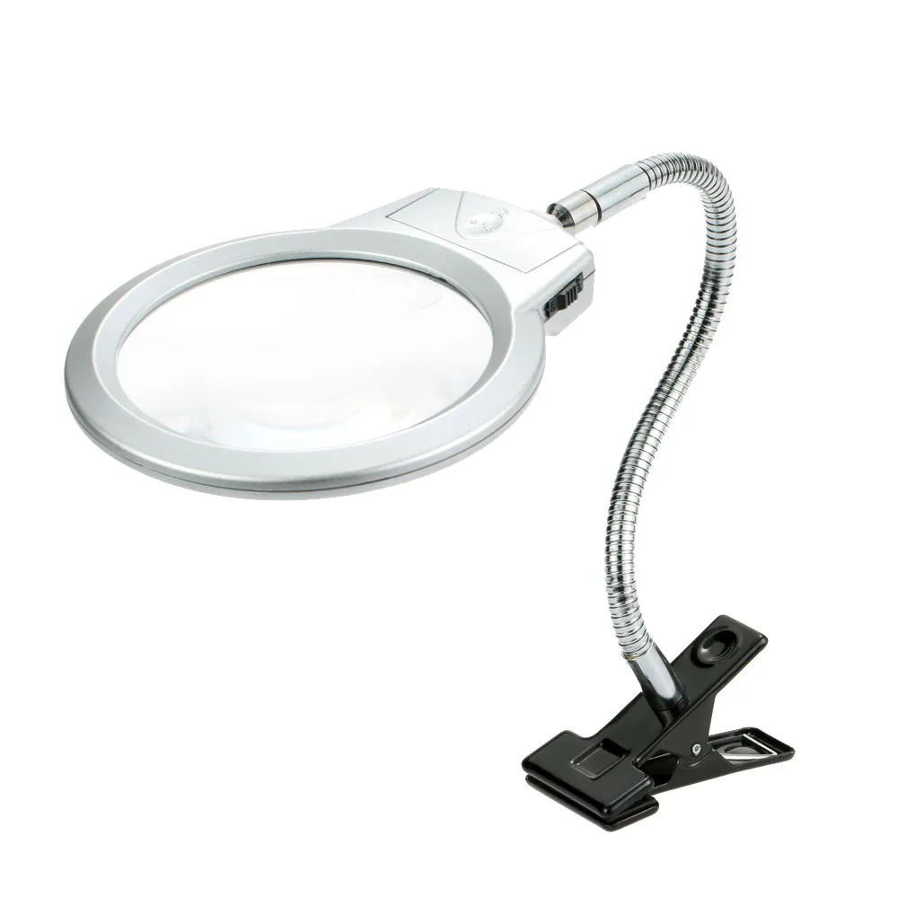 KKMOON LED Illuminating Magnifier Metal Hose Magnifying Glass Desk Table Reading Lamp Light with Clamp 2.5X107MM 5X24MM
KKMOON LED Illuminating Magnifier Metal Hose Magnifying Glass Desk Table Reading Lamp Light with Clamp 2.5X107MM 5X24MM