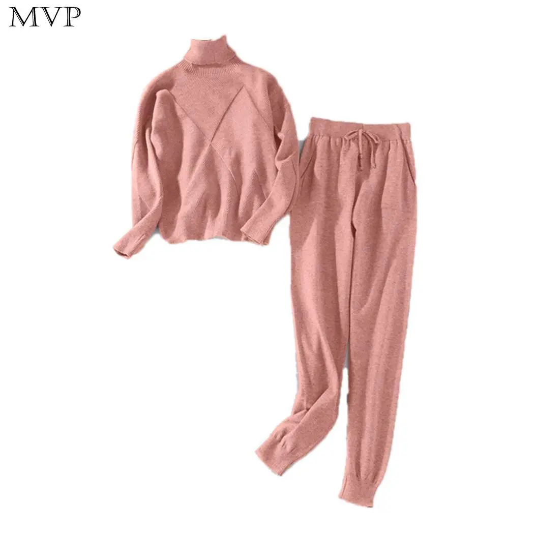 Autumn Casual Knitted Pink Women Two Piece Outfit Set 2018 New Winter Turtleneck Sweater And Pants Female Set Tracksuit Ladies
Autumn Casual Knitted Pink Women Two Piece Outfit Set 2018 New Winter Turtleneck Sweater And Pants Female Set Tracksuit Ladies