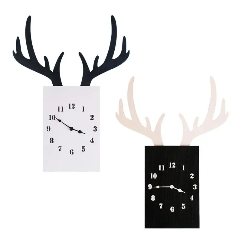 Creative Antler Shape Wooden Wall Clock Wall Hanging Decoration Simple Clock Modern Clocks Living Room Home Decoration
Creative Antler Shape Wooden Wall Clock Wall Hanging Decoration Simple Clock Modern Clocks Living Room Home Decoration
