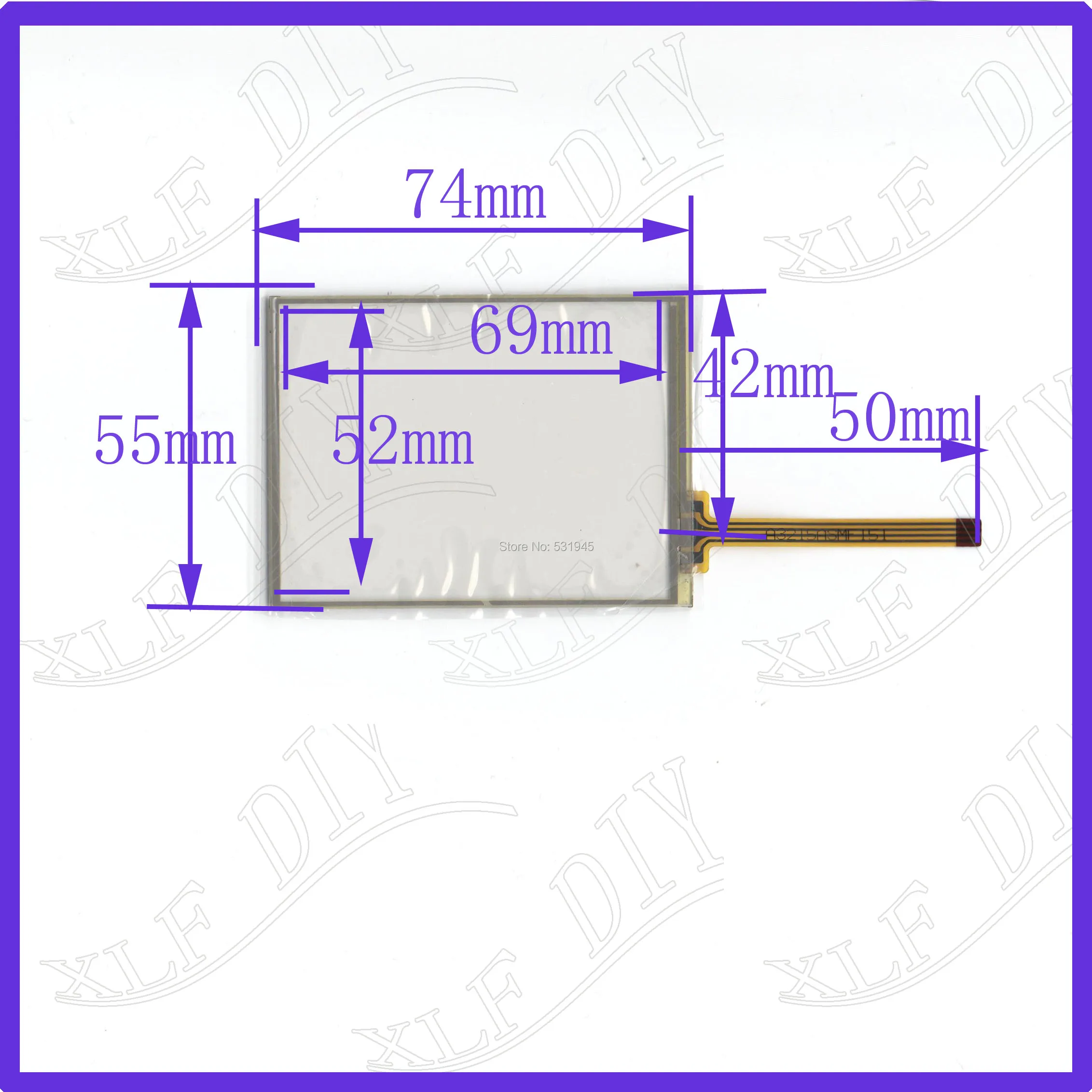 ZhiYuSun 74*55mm 3.5inch touch screen 74mm*55mm resistance screen Digital general touch screen this is compatible
ZhiYuSun 74*55mm 3.5inch touch screen 74mm*55mm resistance screen Digital general touch screen this is compatible