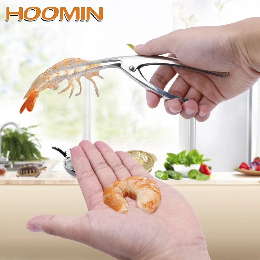 HOOMIN Stainless Steel Peelers Remover Peel Device Shrimp Shell Peel Off Prawn Shrimp Deveiner Creative Kitchen Tools Portable
HOOMIN Stainless Steel Peelers Remover Peel Device Shrimp Shell Peel Off Prawn Shrimp Deveiner Creative Kitchen Tools Portable