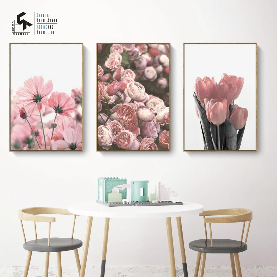CREATE&RECREATE Nordic Posters And Prints Pink Flower Canvas Art Wall Painting Decorative Pictures for Living Room CR1810110055
CREATE&RECREATE Nordic Posters And Prints Pink Flower Canvas Art Wall Painting Decorative Pictures for Living Room CR1810110055