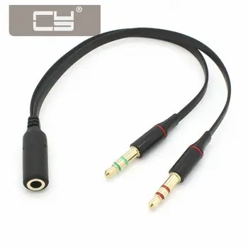 CY Dual 3.5mm Male to Single Female Headphone Microphone Audio Splitter Cable for Cell Phone & Tablet & Laptop Black Color
CY Dual 3.5mm Male to Single Female Headphone Microphone Audio Splitter Cable for Cell Phone & Tablet & Laptop Black Color