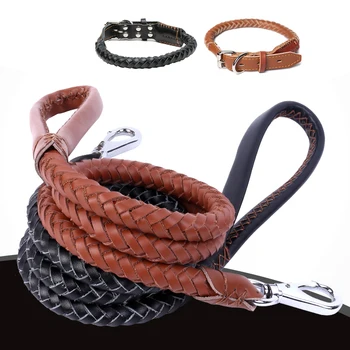 retail high-quality genuine ox leather dog collar golden retriever large dog collar for Medium dogs cowhide Pet traction rope
retail high-quality genuine ox leather dog collar golden retriever large dog collar for Medium dogs cowhide Pet traction rope