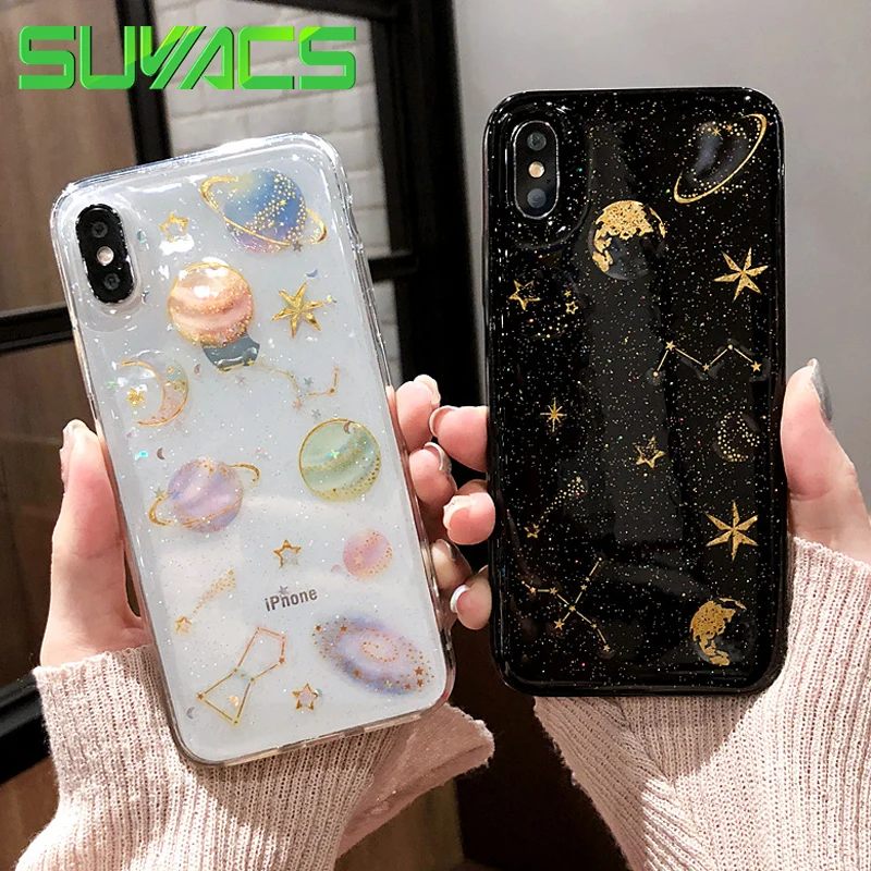 SUYACS Planet Star Phone Case For iPhone 11 Pro Max XR XS Max X 6 6S 7 8 Plus Full Body Epoxy Transparent Soft Phone Back Cover
SUYACS Planet Star Phone Case For iPhone 11 Pro Max XR XS Max X 6 6S 7 8 Plus Full Body Epoxy Transparent Soft Phone Back Cover