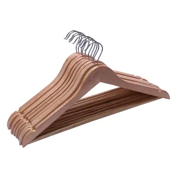 10 Pieces Solid and rotating metal hook Wooden Hangers with Notches Non-slip metal hook for clothes
10 Pieces Solid and rotating metal hook Wooden Hangers with Notches Non-slip metal hook for clothes