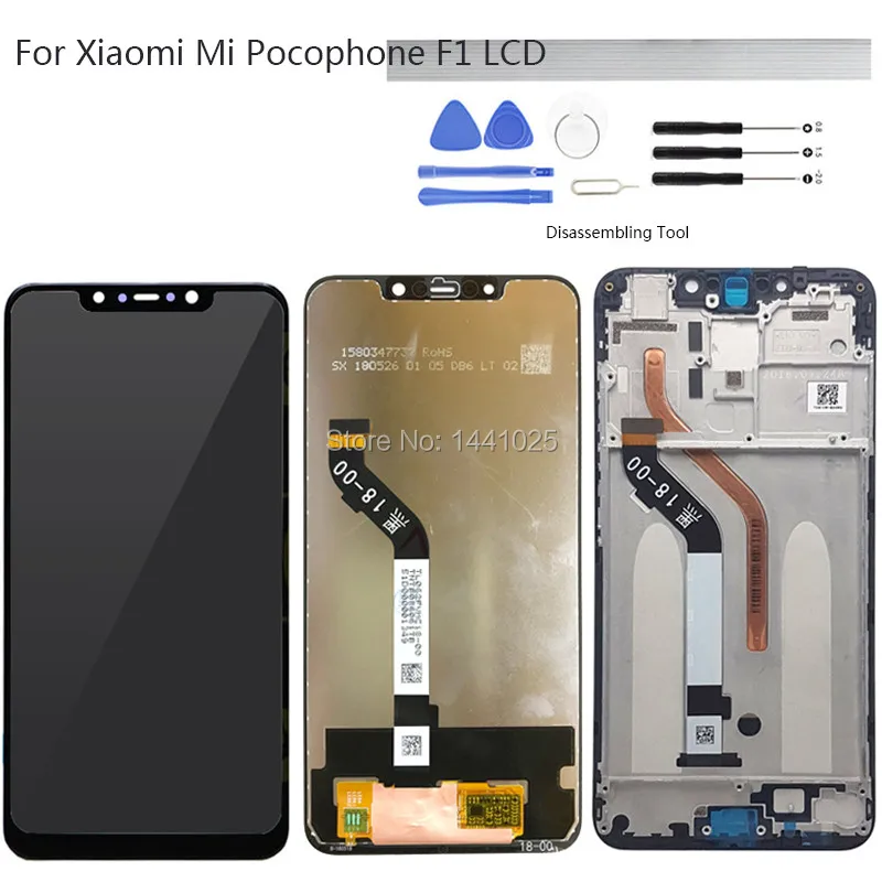 Display Screen Replace For Xiaomi Mi Poco F1 LCD Touch Screen 6.18 inch black For Xiaomi Mi Pocophone F1 lcd Touch Screen
Display Screen Replace For Xiaomi Mi Poco F1 LCD Touch Screen 6.18 inch black For Xiaomi Mi Pocophone F1 lcd Touch Screen