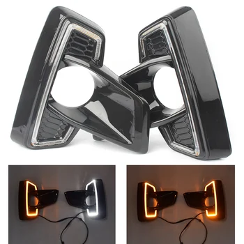 LED Daytime Running Light Fog Light Lamp w/ Signal Fit for Toyota Hilux Revo Rocco 2018
LED Daytime Running Light Fog Light Lamp w/ Signal Fit for Toyota Hilux Revo Rocco 2018