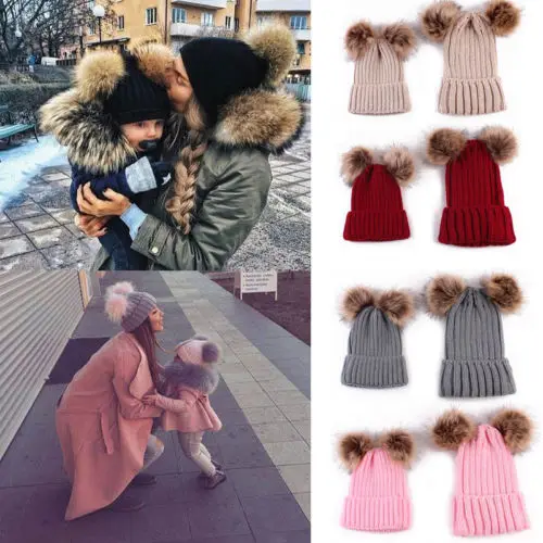 Baby Kids & Mom Knit Hat 2018 New Winter Warm Cute Large Fur Parent-Child Knit Hat Beanie Ski Cap
Baby Kids & Mom Knit Hat 2018 New Winter Warm Cute Large Fur Parent-Child Knit Hat Beanie Ski Cap