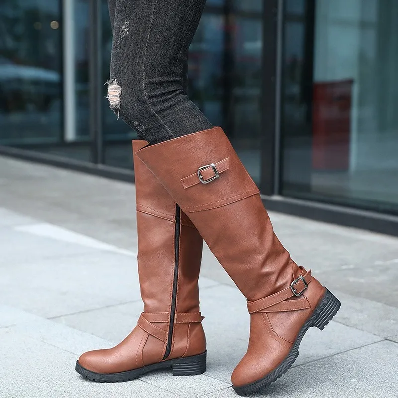 Winter Warm Fur riding Boots Women Knight shoes low Heels Side Zipper martin boots green Black Brown Large Size zapatos de mujer
Winter Warm Fur riding Boots Women Knight shoes low Heels Side Zipper martin boots green Black Brown Large Size zapatos de mujer