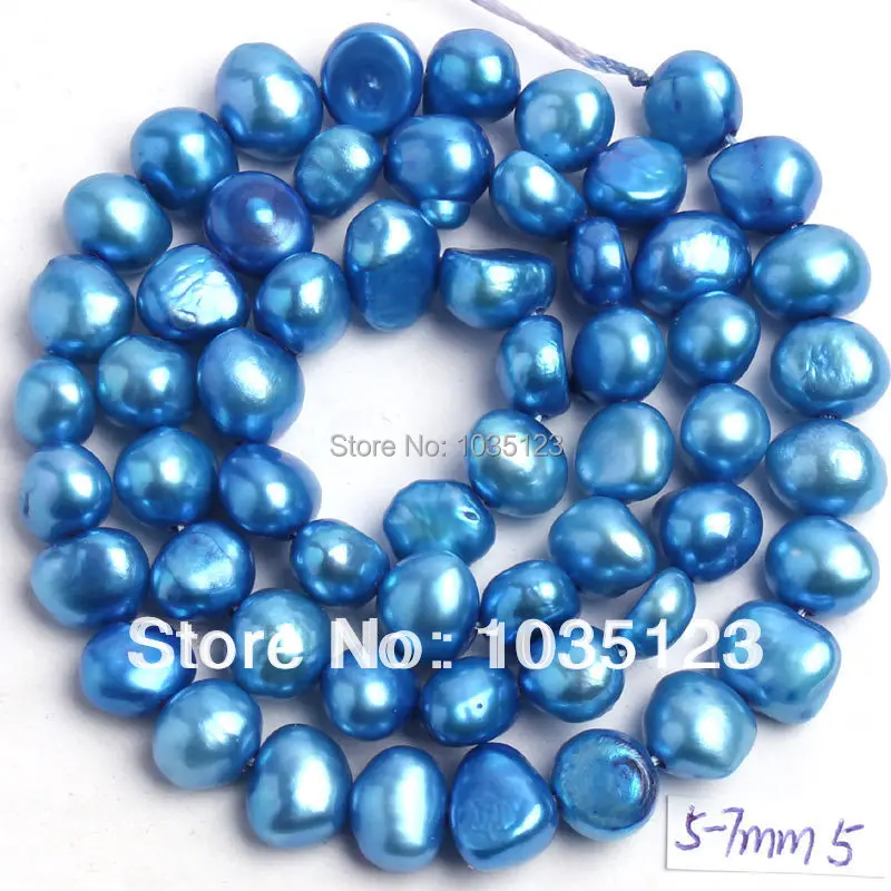 Free Shipping 5-7mm Pretty Blue Color Natural Freshwater Pearl Freeform Shape Loose Beads Strand 14" W173
Free Shipping 5-7mm Pretty Blue Color Natural Freshwater Pearl Freeform Shape Loose Beads Strand 14" W173