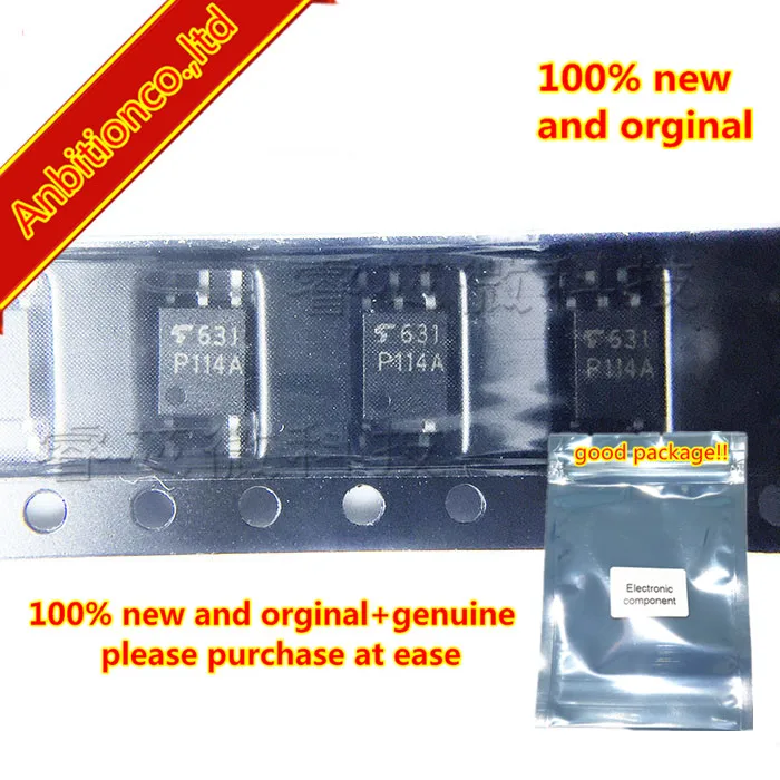 10 шт., новинка 100%, оригинальная фотоизоляция TLP114A TLP114 P114A SOP5 с цифровой логической изоляцией
10 шт., новинка 100%, оригинальная фотоизоляция TLP114A TLP114 P114A SOP5 с цифровой логической изоляцией