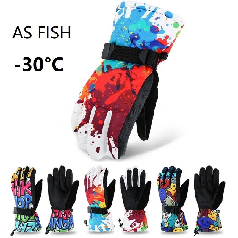 Gant Moto Chauffant Anti-d/érapant et Anti-Coupure pour V/élo P/êche Snowboard Camping Hewolf Gants dhiver Ski Homme//Femme