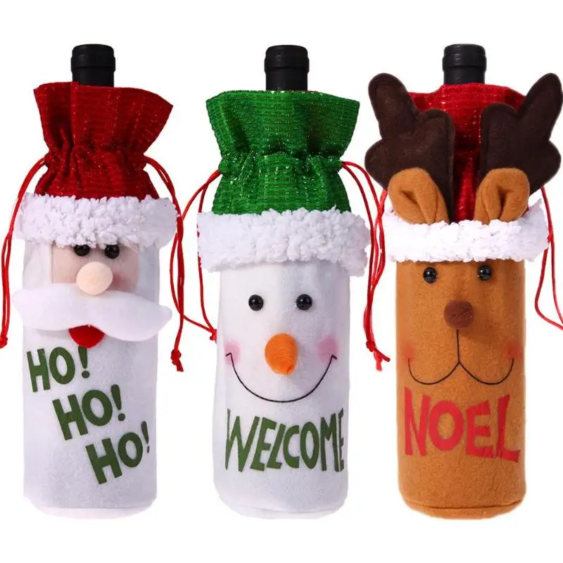 Wine Bottle Cover Bags Christmas Decoration for Home Santa Claus Santa Sack Banquet Dinner Decoration Bottle Storage Bags
Wine Bottle Cover Bags Christmas Decoration for Home Santa Claus Santa Sack Banquet Dinner Decoration Bottle Storage Bags