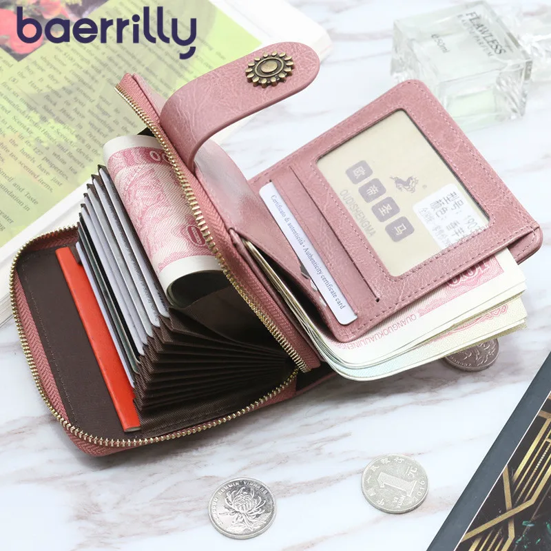 Women's Wallets Genuine Leather Rfid Card Holder Women Wallet Short Clutch Bags Coin Purse Zipper Money Pocket Cartera Mujer
Women's Wallets Genuine Leather Rfid Card Holder Women Wallet Short Clutch Bags Coin Purse Zipper Money Pocket Cartera Mujer