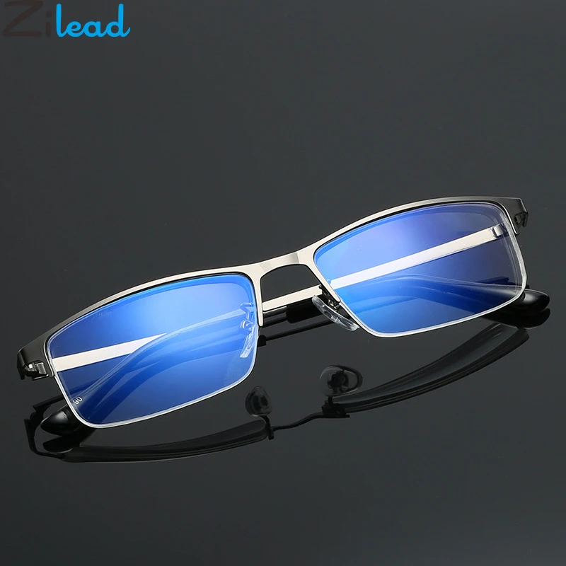 Zilead Anti Blue Light Half Frame Finished Myopia Glasses Men Business Metal Shortsighted Glasses Nearsighted Eyewear-1.0to-4.0
Zilead Anti Blue Light Half Frame Finished Myopia Glasses Men Business Metal Shortsighted Glasses Nearsighted Eyewear-1.0to-4.0