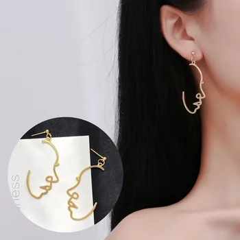 2020 New Abstract Face Earrings For Women Jewelry Silvery Hollow Out Dangle Earrings Earring For Female Girls Bohemian Earring
2020 New Abstract Face Earrings For Women Jewelry Silvery Hollow Out Dangle Earrings Earring For Female Girls Bohemian Earring