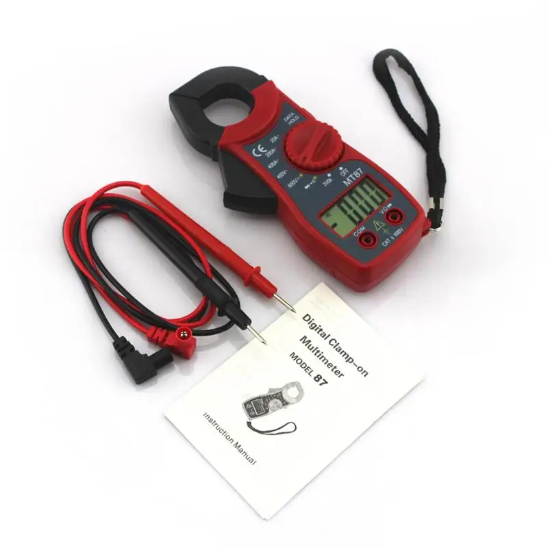 New MT87 Professional LCD Digital Clamp Meter Multimeters Voltmeter Ammeter Ohmmeter Portable Multi-function Tester Durable
New MT87 Professional LCD Digital Clamp Meter Multimeters Voltmeter Ammeter Ohmmeter Portable Multi-function Tester Durable