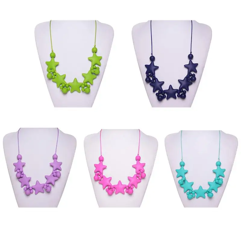 Baby Teethers Food Grade Silicone Teethers Mothers Jewelry Stars Model Baby Teething Toys Help Baby Grind The Teeth Dental Care
Baby Teethers Food Grade Silicone Teethers Mothers Jewelry Stars Model Baby Teething Toys Help Baby Grind The Teeth Dental Care