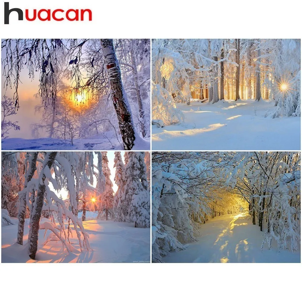 Huacan Diamond Embroidery Winter Scenery Cross Stitch DIY Diamond Painting Landscape Rhinestone Square Full Diamond Mosaic Snow
Huacan Diamond Embroidery Winter Scenery Cross Stitch DIY Diamond Painting Landscape Rhinestone Square Full Diamond Mosaic Snow