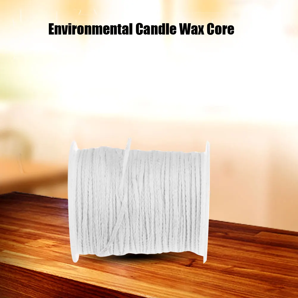 61m Smokeless Environmental Wax Core Spool of Cotton Braid Candle Oil Lamps Wick White Home Supplies
61m Smokeless Environmental Wax Core Spool of Cotton Braid Candle Oil Lamps Wick White Home Supplies
