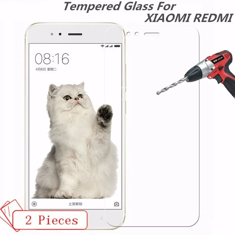 2 шт. закаленное Стекло для XIAOMI REDMi NOTE 5 5A 4 4A 4X A1 5X Plus Prime PRO Глобальный Экран чехол