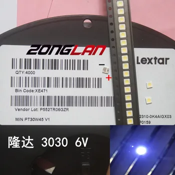 LEXTAR Lextar GOOD good High Power LED Backlight 1.8 W 3030 6 V Cool white 150-187LM PT30W45 V1 TV Application 6v 500PCS
LEXTAR Lextar GOOD good High Power LED Backlight 1.8 W 3030 6 V Cool white 150-187LM PT30W45 V1 TV Application 6v 500PCS