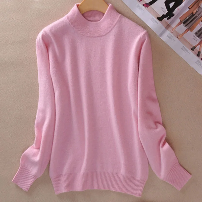 Spring Cashmere Wool Women's Sweater Jersey Pink Beige Warm Soft Women Pullovers Sweaters Autumn Fashion Jumper Female 2XL
Spring Cashmere Wool Women's Sweater Jersey Pink Beige Warm Soft Women Pullovers Sweaters Autumn Fashion Jumper Female 2XL