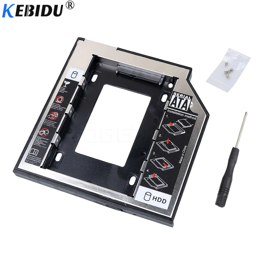 kebidu Newest SATA to SATA 2nd HDD Caddy 9.5mm for 9.5mm SSD Case Hard Disk Drive Enclosure Bay for Notebook ODD Optibay CD-Rom
kebidu Newest SATA to SATA 2nd HDD Caddy 9.5mm for 9.5mm SSD Case Hard Disk Drive Enclosure Bay for Notebook ODD Optibay CD-Rom
