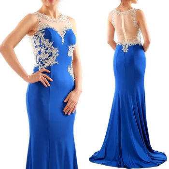 MACloth Women Mermaid Lace Jersey Long Wedding Dress Prom Dress Formal Party Evening Gown for Special Occasion 160108
MACloth Women Mermaid Lace Jersey Long Wedding Dress Prom Dress Formal Party Evening Gown for Special Occasion 160108